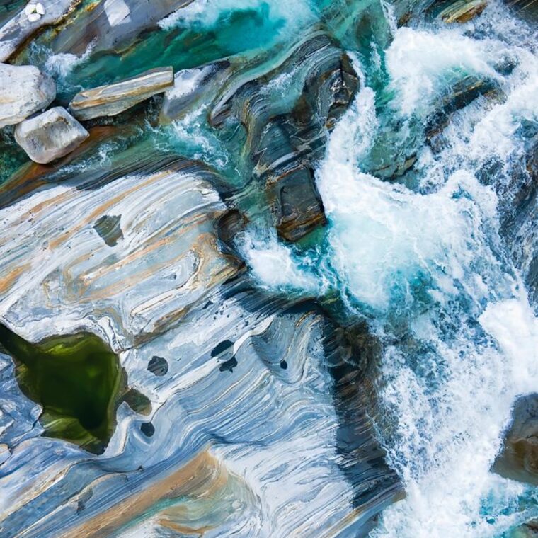 Emerald river, Switzerland