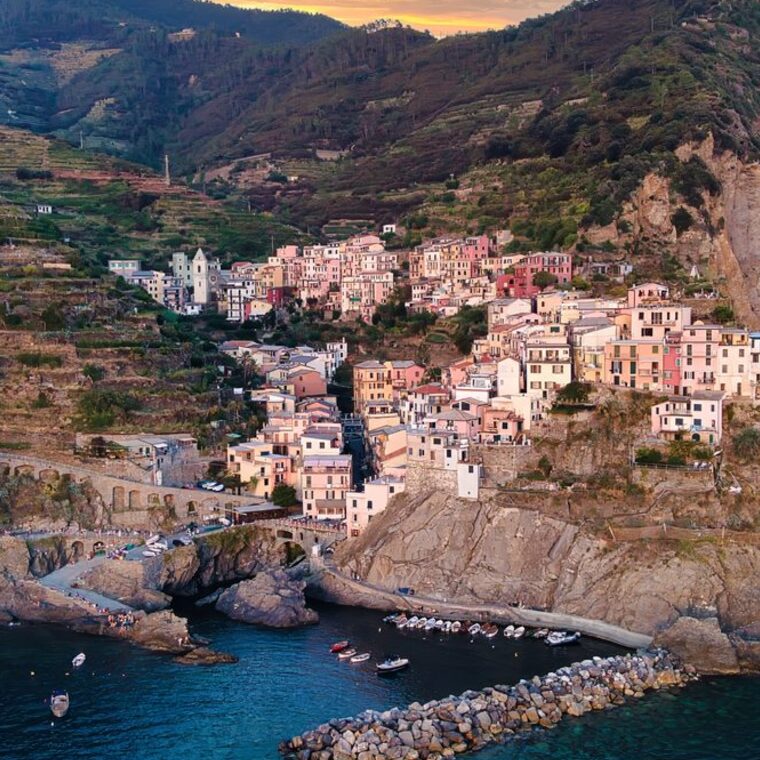 Dusk, Cinque Terre, Italy