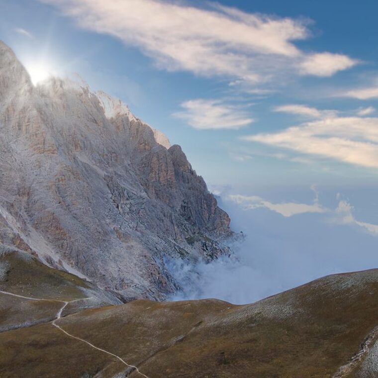 Above the clouds, Gran Sasso, Italy