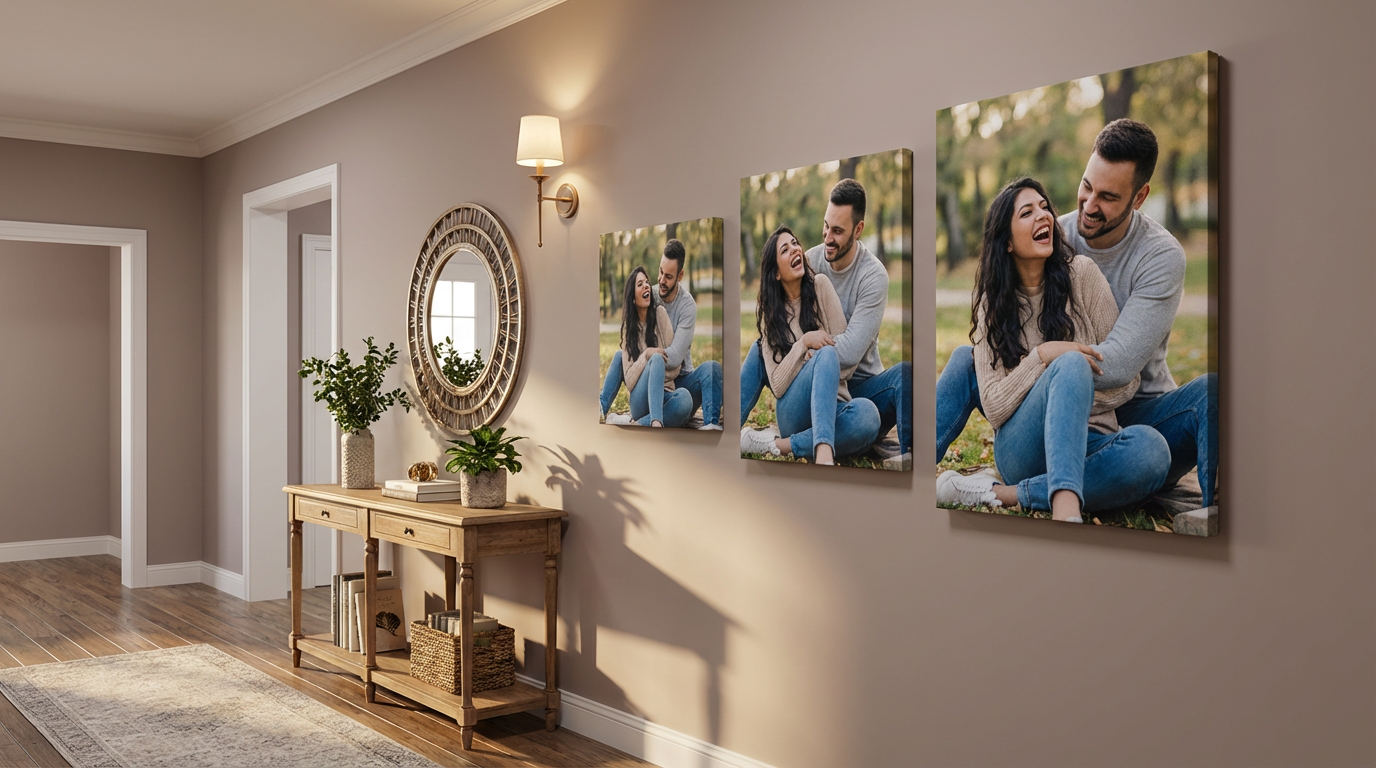 Canvas Wrap - Couple Hallway